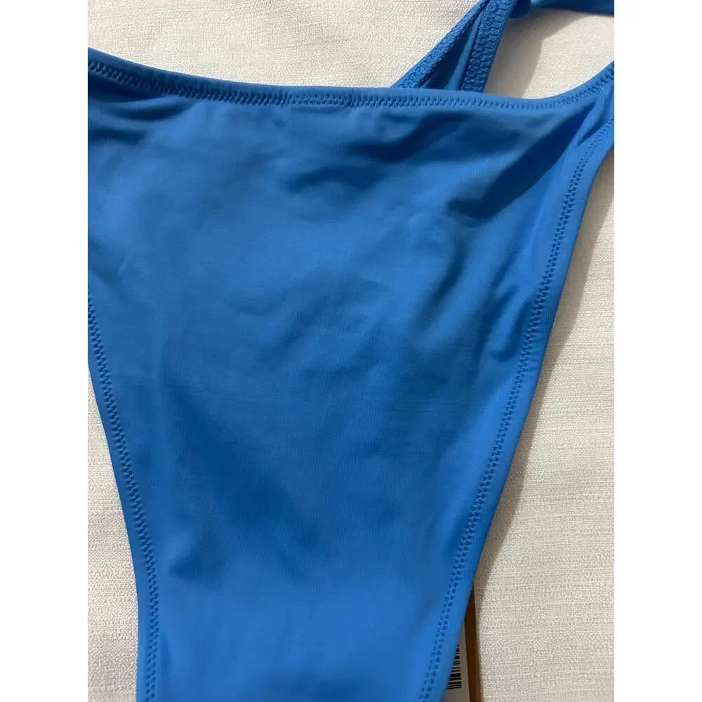 Skims NWT Recycled Swim Dip Tie Bikini Bottoms Tide Blue Size XXS